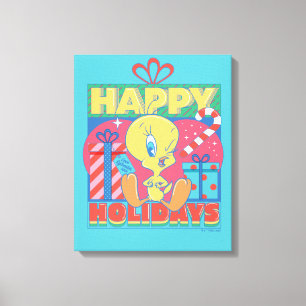 LOONEY TUNES™ TWEETY™ Happy Holidays Canvas Print