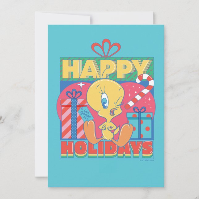 LOONEY TUNES™ | TWEETY™ Happy Holidays Card (Front)