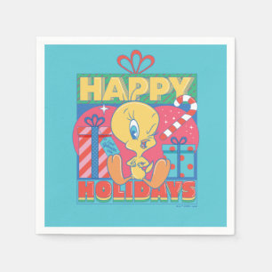 LOONEY TUNES™   TWEETY™ Happy Holidays Napkin