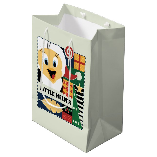 LOONEY TUNES™ TWEETY™ Little Helper Medium Gift Bag (Front Angled)