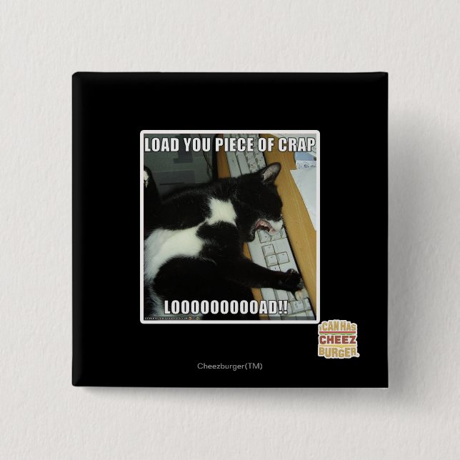 LOOOOOOOOAD 15 CM SQUARE BADGE (Front)