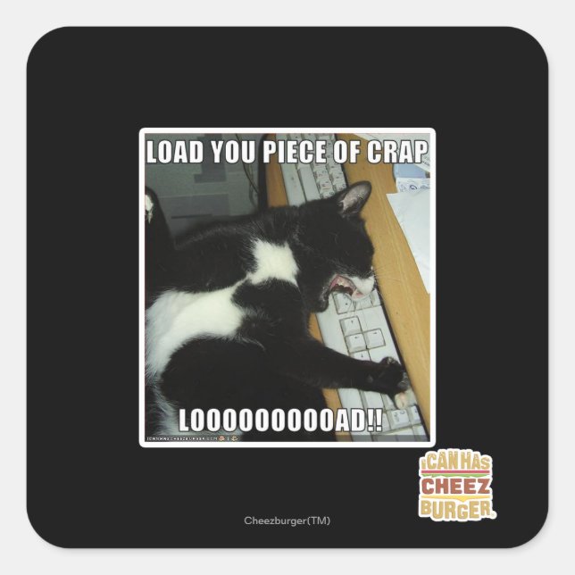 LOOOOOOOOAD SQUARE STICKER (Front)
