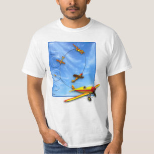 Loop Aerobatic manoeuvre with Aeroplane T-Shirt