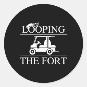 Looping The Wilderness Campground Fort Camping Lif Classic Round Sticker