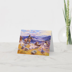 Loops and Swift Horses are Surer than Lead Thank You Card