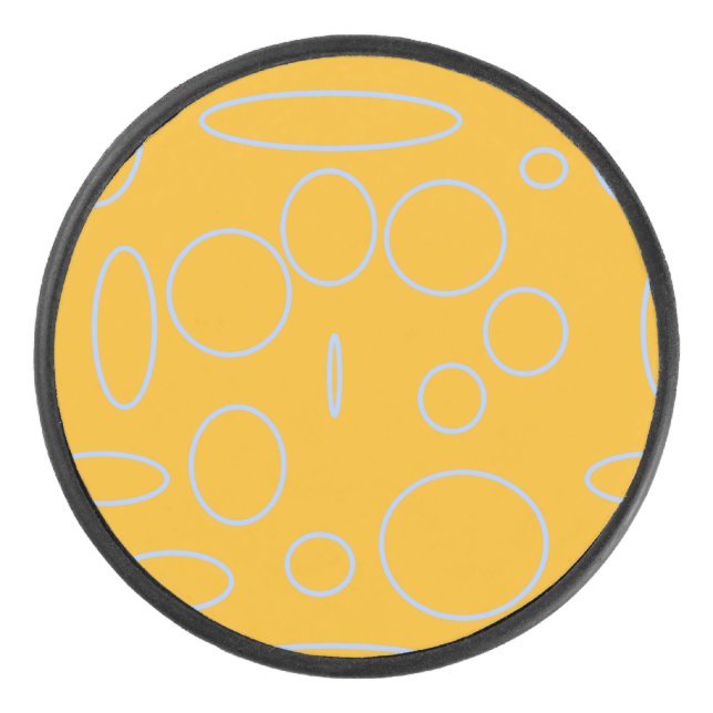 Loops on Orange Geometric Puck (Front)