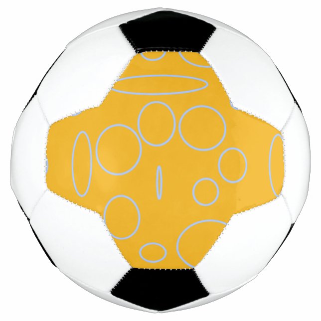 Loops on Orange Geometric Soccer Ball (Front)