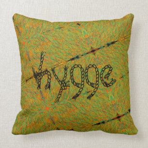 loopy abstract art hygge (comfort) with ropeletter cushion