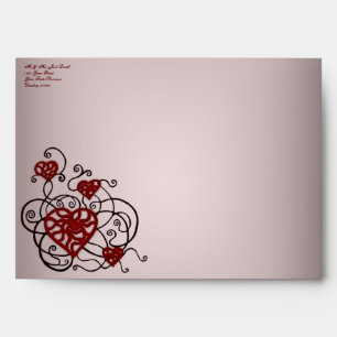 Loopy Love Heart Trellis Envelope