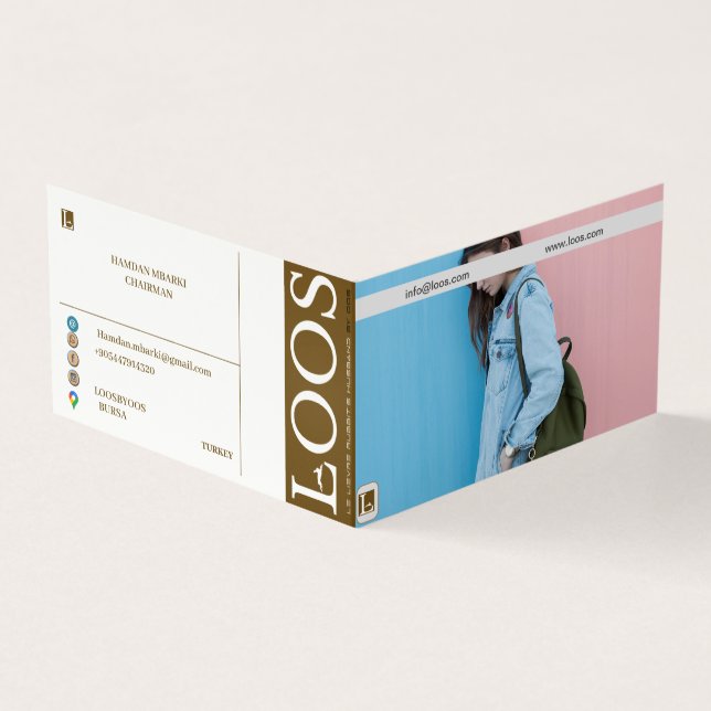 LOOS  FOLDED BUSINESS CARD (Outside)