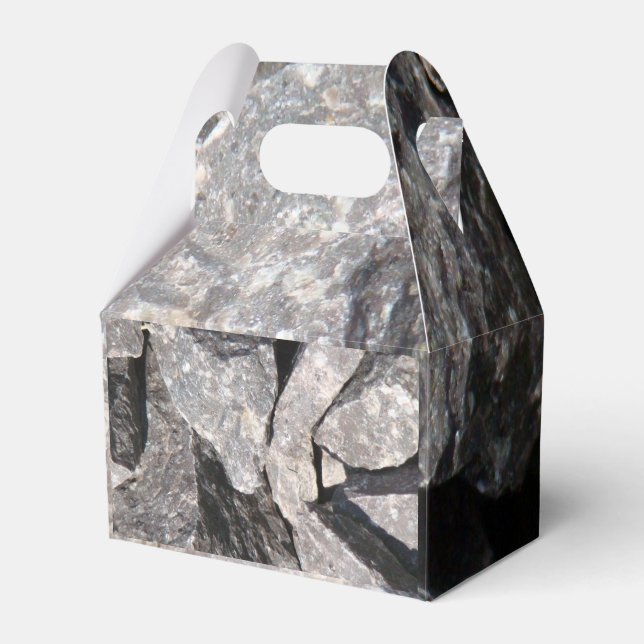 Loose Granite Rock Favour Box (Front Side)