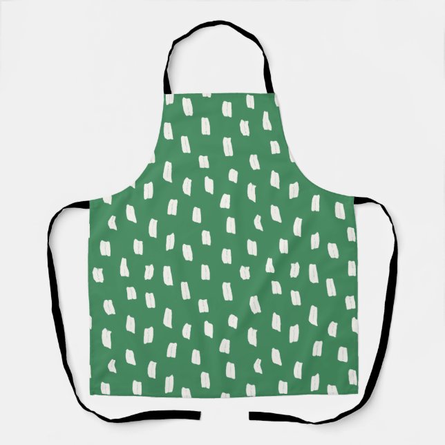 Loose Mark Leaf Green Apron (Front)