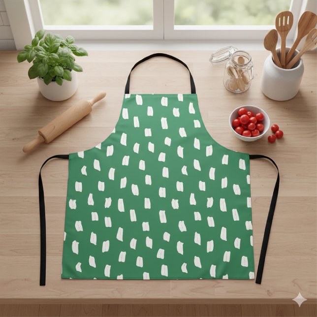 Loose Mark Leaf Green Apron (Creator Uploaded)