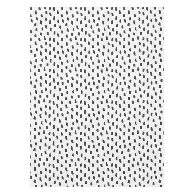 Loose Mark Seed Black Off-White Tablecloth (Front)
