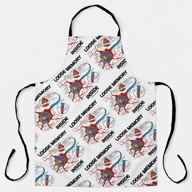 Loose Memory Inside Neuron Synapse Geek Humour Apron (Front)