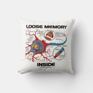 Loose Memory Inside Neuron Synapse Geek Humour Cushion