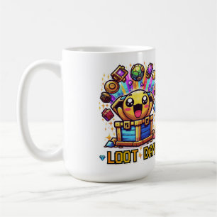 Loot Day Gaming Treasure Chest Graphic Coffee Mug