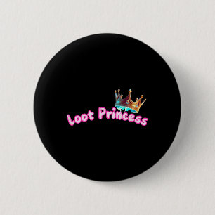 Loot Princess Gamer Girl Funny Cute Comfy Sy  6 Cm Round Badge