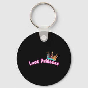 Loot Princess Gamer Girl Funny Cute Comfy Sy Key Ring