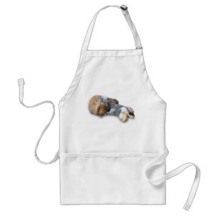 Lop-Eared Bunnies Cuddling Up Standard Apron
