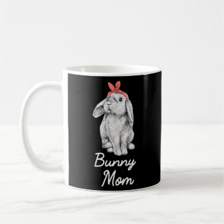 Lop Eared Bunny Rabbit Mum Drawing Coffee Mug