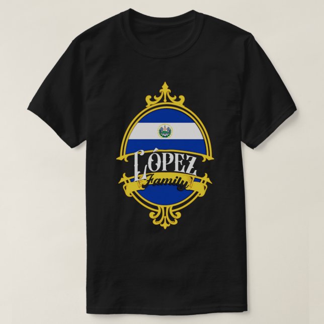 Lopez Family El Salvador T-Shirt (Design Front)