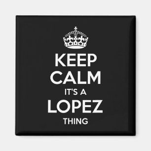 Lopez Surname Funny Family Tree Birthday Reunion G Magnet