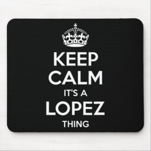 Lopez Surname Funny Family Tree Birthday Reunion G Mouse Pad