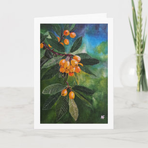 Loquats in April Spring Painting by Alfred Fox Card
