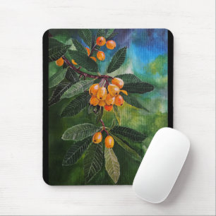 Loquats in April Spring Painting by Alfred Fox Mouse Pad