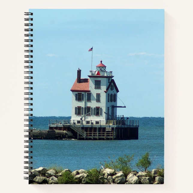 Lorain Harbour West Breakwater Light notebook (Front)