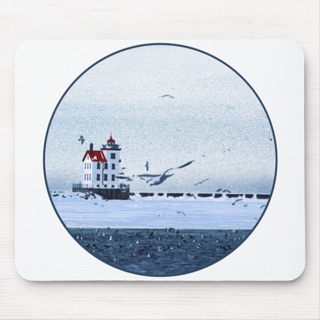 Lorain Lighthouse Mouse Pad (Front)