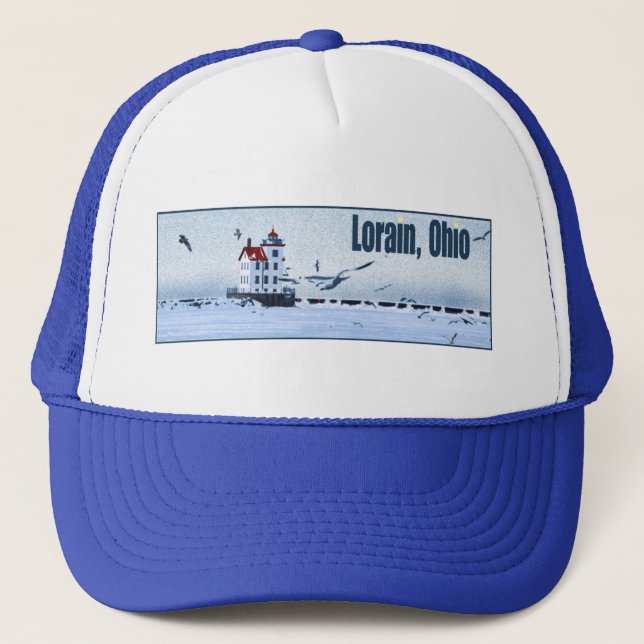Lorain, Ohio Trucker Hat (Front)