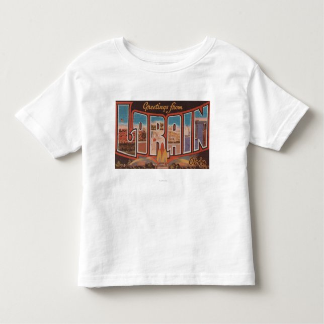 Lorain, OhioLarge Letter ScenesLorain, OH Toddler T-Shirt (Front)