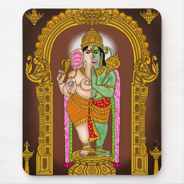 Lord Adhyanta Prabhu Phone Case Mouse Pad (Front)