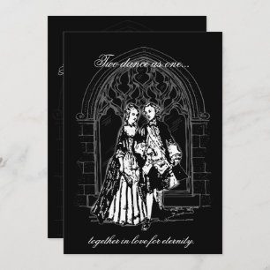 Lord and Lady Gothic Wedding Invitations