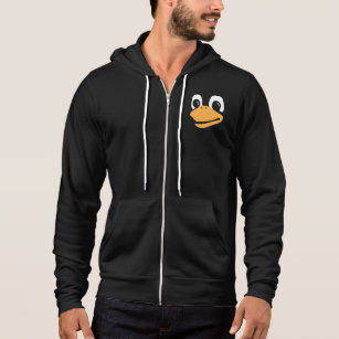 Lord and Savior Tux Penguin Linux Mascot Face Hoodie