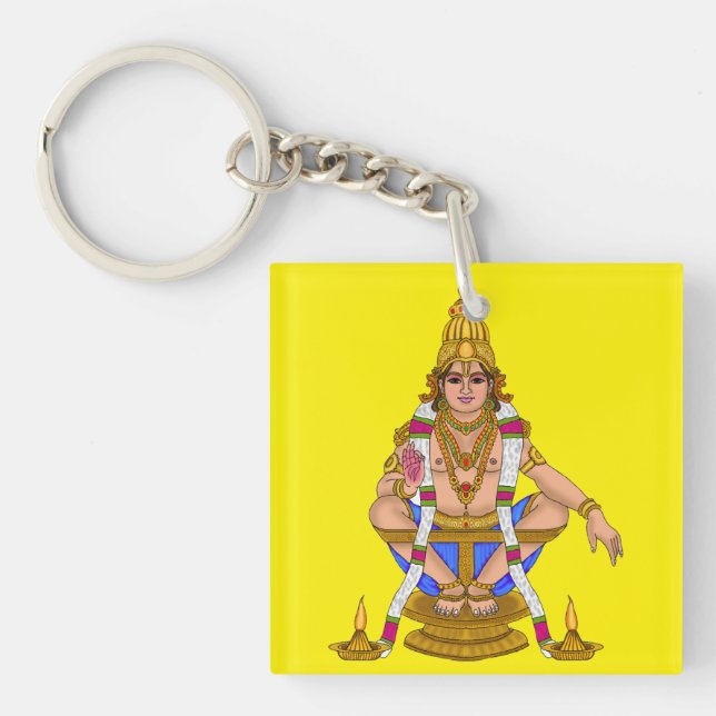 Lord Ayyappan Keychain (Front)