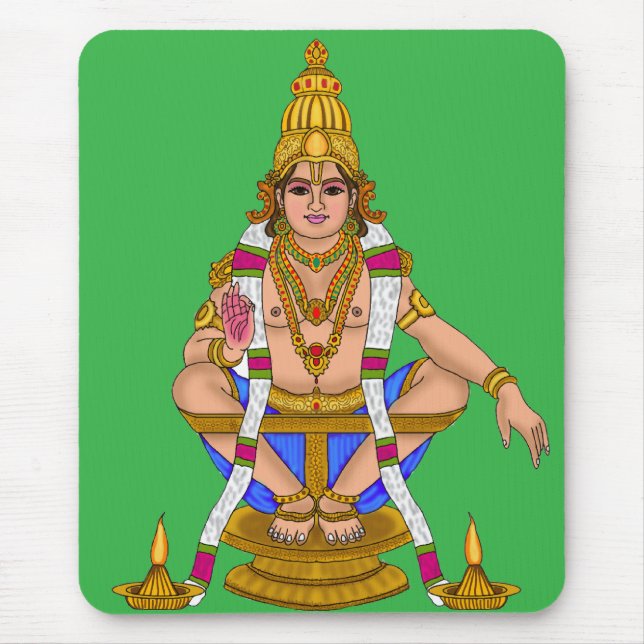 Lord Ayyappan Notebook Mouse Pad (Front)