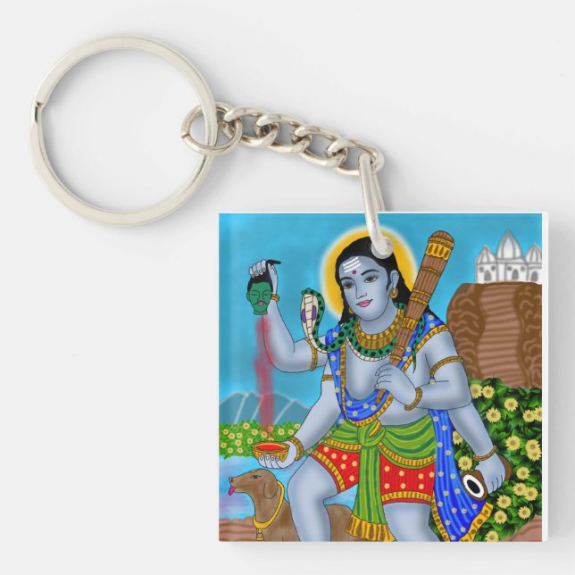 Lord Bhairava Keychain (Front)