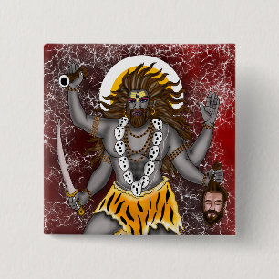 Lord Bhairava Tote Bag 15 Cm Square Badge