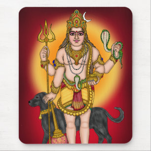 Lord Bhairava Wall Mouse Pad
