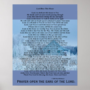 Lord bless this house 16X20 poster