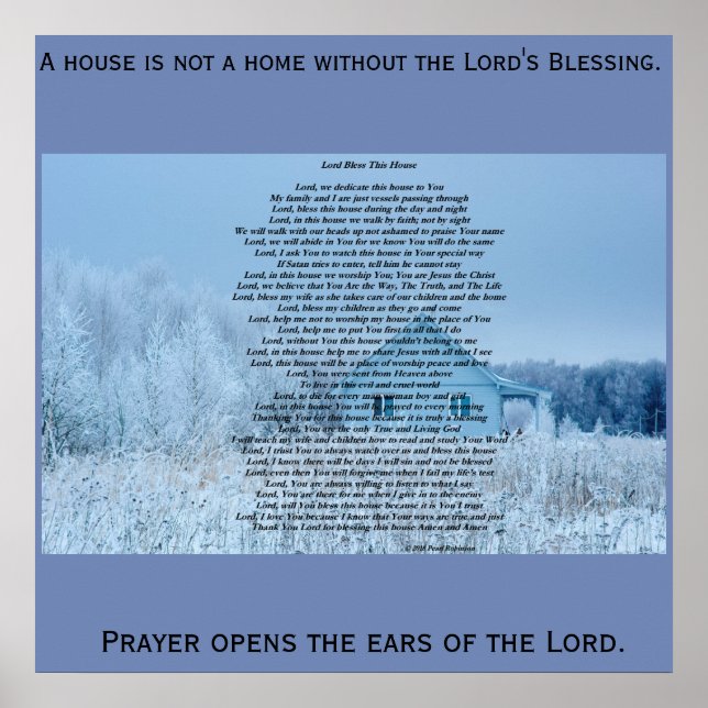 Lord bless this house 24X24 poster (Front)