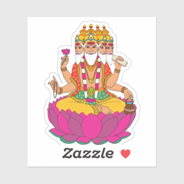 Lord Brahma Sticker (Sheet)