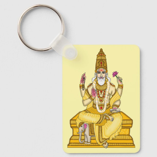 Lord Brihaspati Keychain (Front)