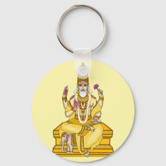 Lord Brihaspati Keychain (Front)