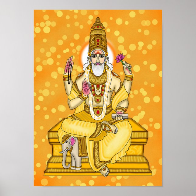 Lord Brihaspati  Poster (Front)