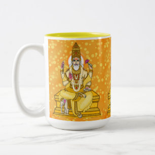 Lord Brihaspati Two-Tone Coffee Mug
