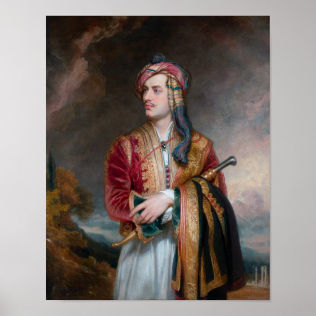 Lord Byron in Albanian Dress - 1813 Poster (Front)